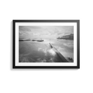 Stormy Seas At Bangor Pier Framed - Photography By Dario Lemos For The Shot NI