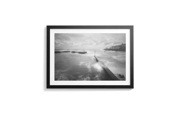 Stormy Seas At Bangor Pier Framed - Photography By Dario Lemos For The Shot NI