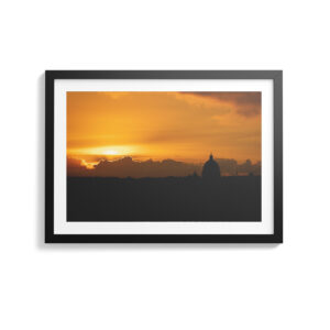 Sunset Over Rome: Silhouette of Saint Peter's Basilica - Photography By Dario Lemos For The Shot NI