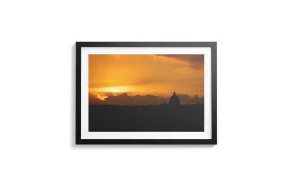 Sunset Over Rome: Silhouette of Saint Peter's Basilica - Photography By Dario Lemos For The Shot NI